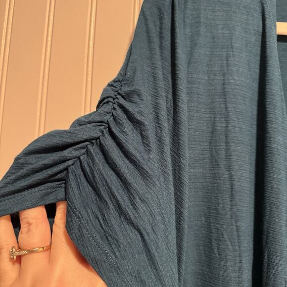 Torrid Teal Fit Flare Duster Cardigan Plus Size 2X - Picture 3 of 6